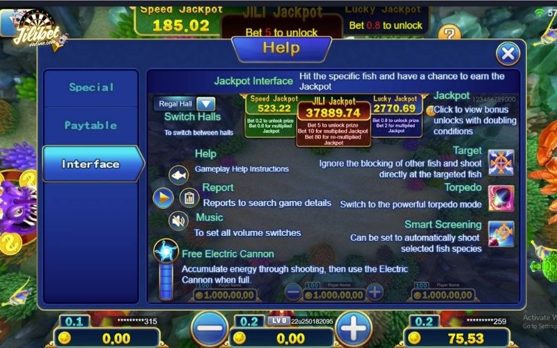 jackpot-fishing-interface