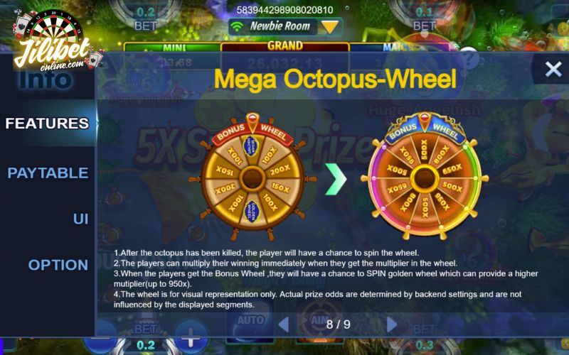 Spin the bonus wheel for up to 950X