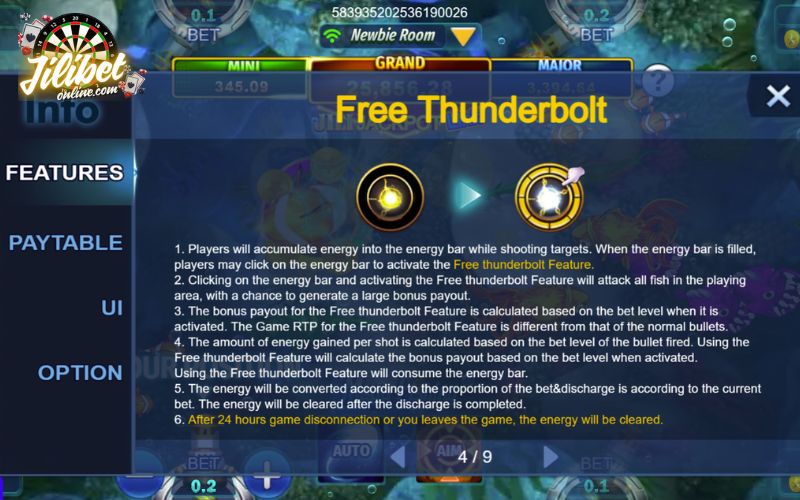 Unleash lightning to hit all fish on screen