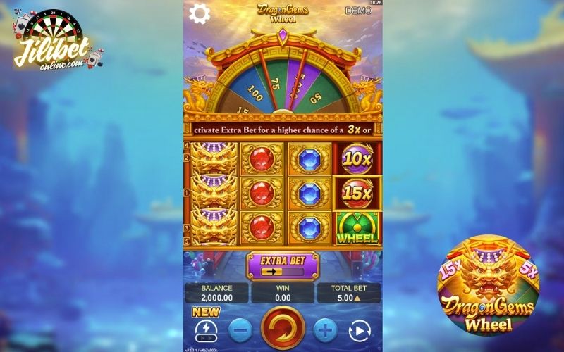 Top game at YB Slot - Dragon Gems Wheel