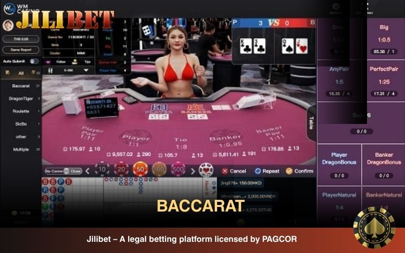 Play Baccarat on the WM platform