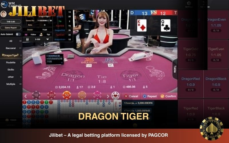 Play Dragon Tiger on the WM platform