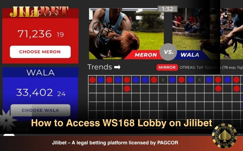 Easy access to WS168 Lobby on Jilibet