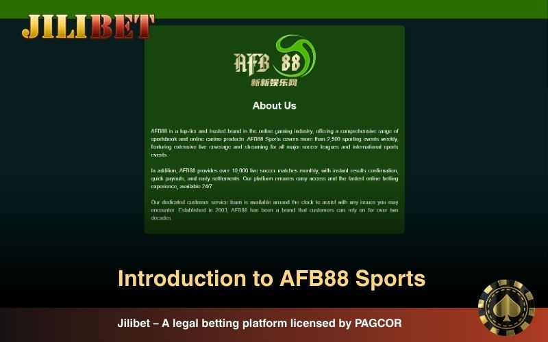 AFB88 Sports offering a huge range of sportsbook products