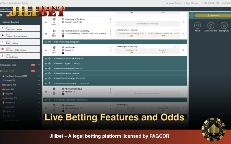 AT Sports updates odds instantly as goals 