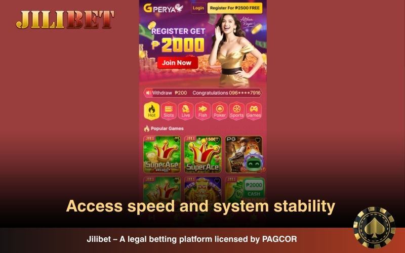 Gperya delivers fast access and smooth, stable gameplay